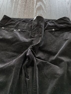 Black Stretch Corduroy Pants